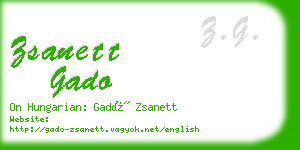 zsanett gado business card